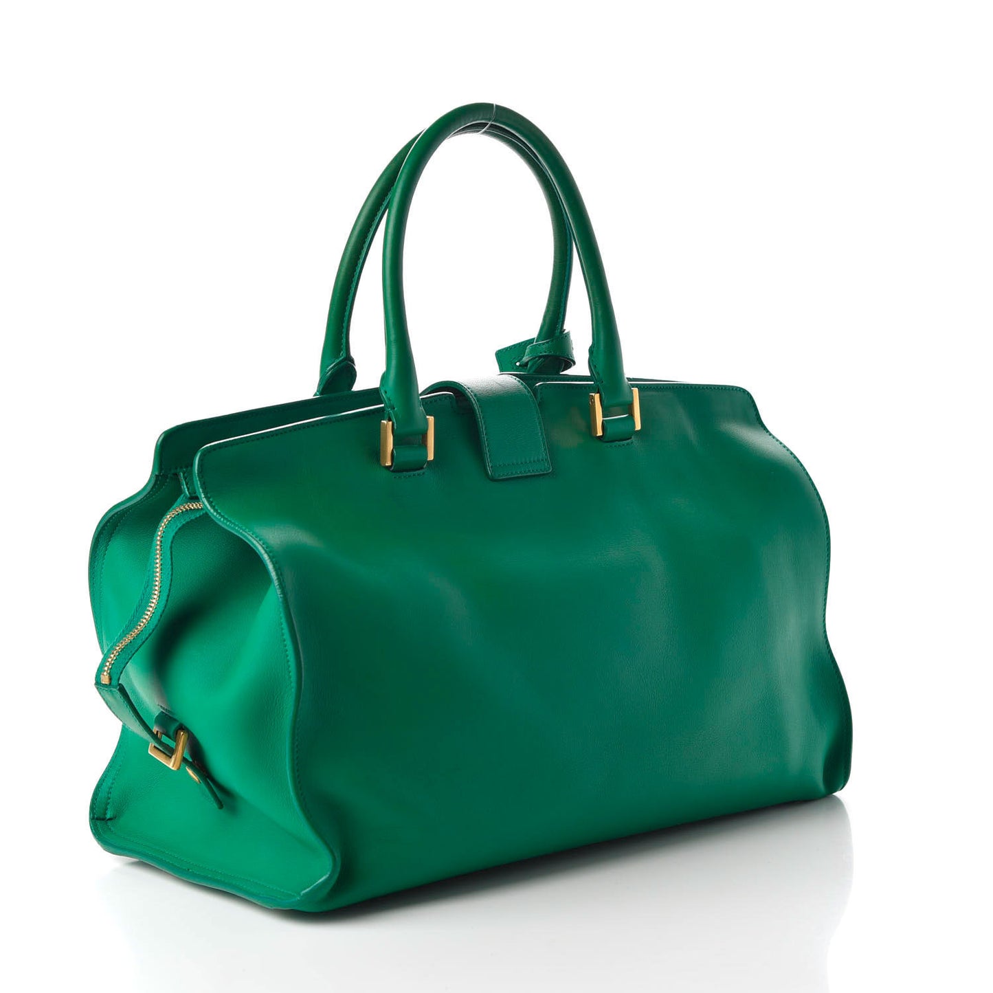 Calfskin Medium Classic Y Cabas Green