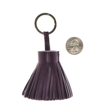 Hermes Lambskin Carmen Tassel Key Holder Violet 2 of 3