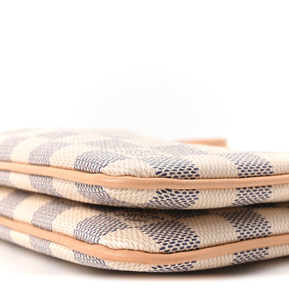 Louis Vuitton Damier Azur Double Zip Pochette 9 of 9