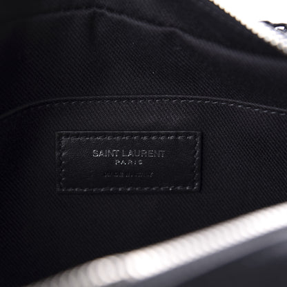 Saint Laurent Raffia Calfskin Monogram Lou Camera Bag Black 6 of 10