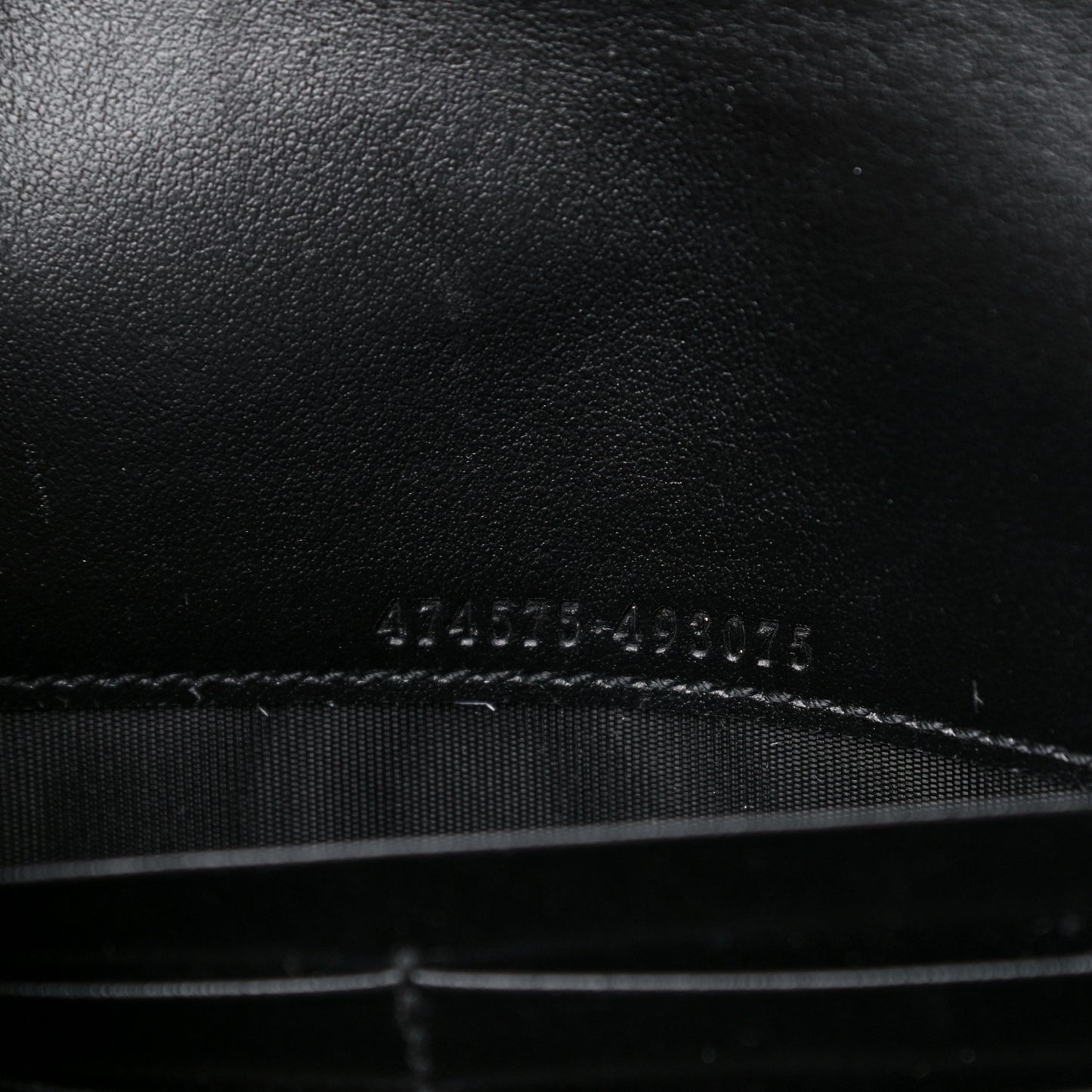 Calfskin Matelasse GG Marmont Chain Wallet Black