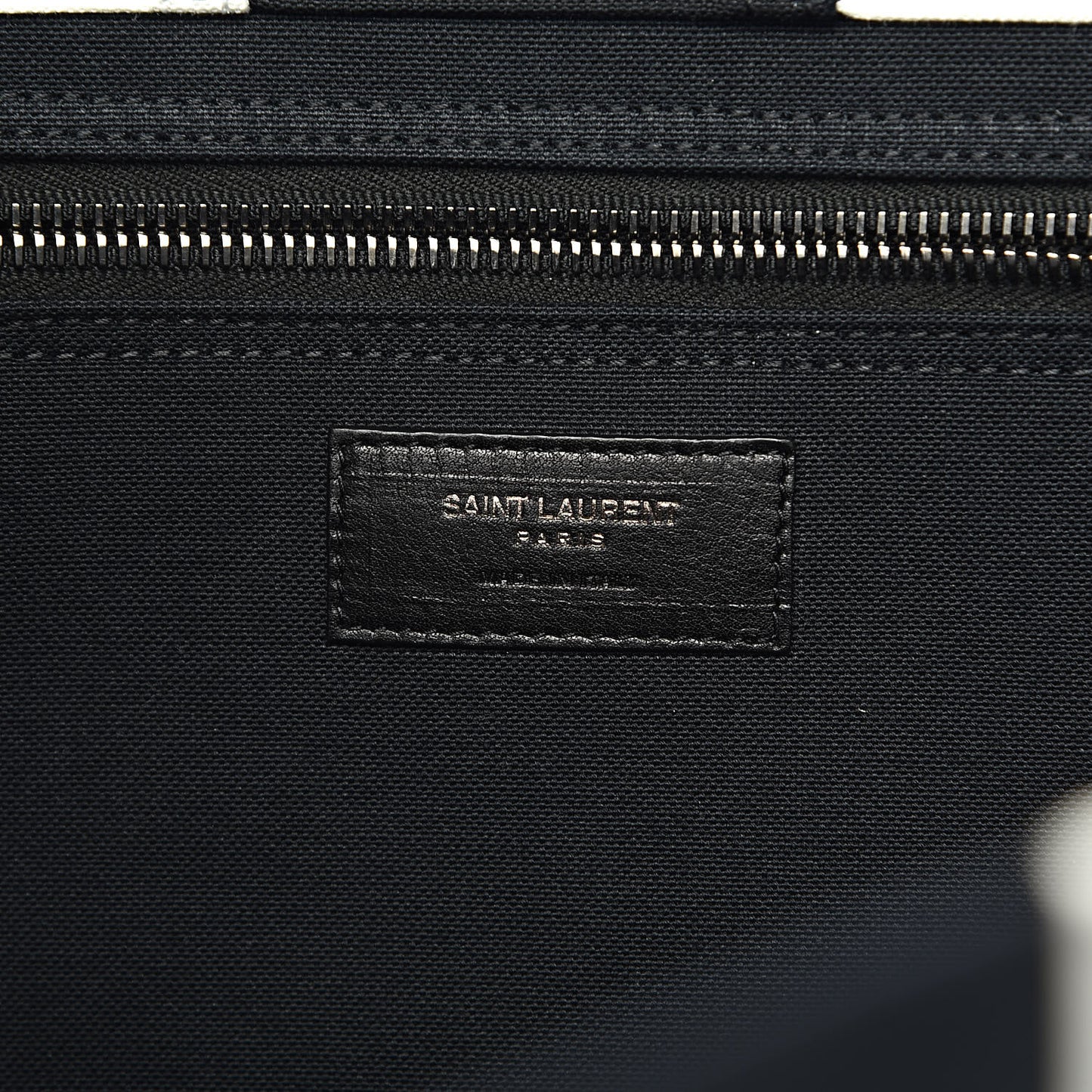 Canvas Noe Striped Tote Black White