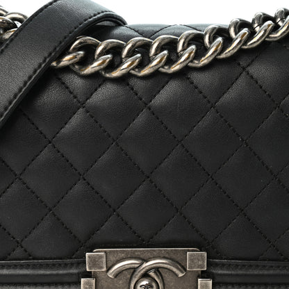 Chanel Lambskin Quilted Small Boy Flap Black 8 of 10