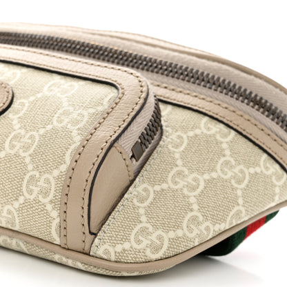Gucci GG Supreme Monogram Textured Calfskin Web Retro Interlocking G Belt Bag Beige Mystic White Oatmeal 10 of 14