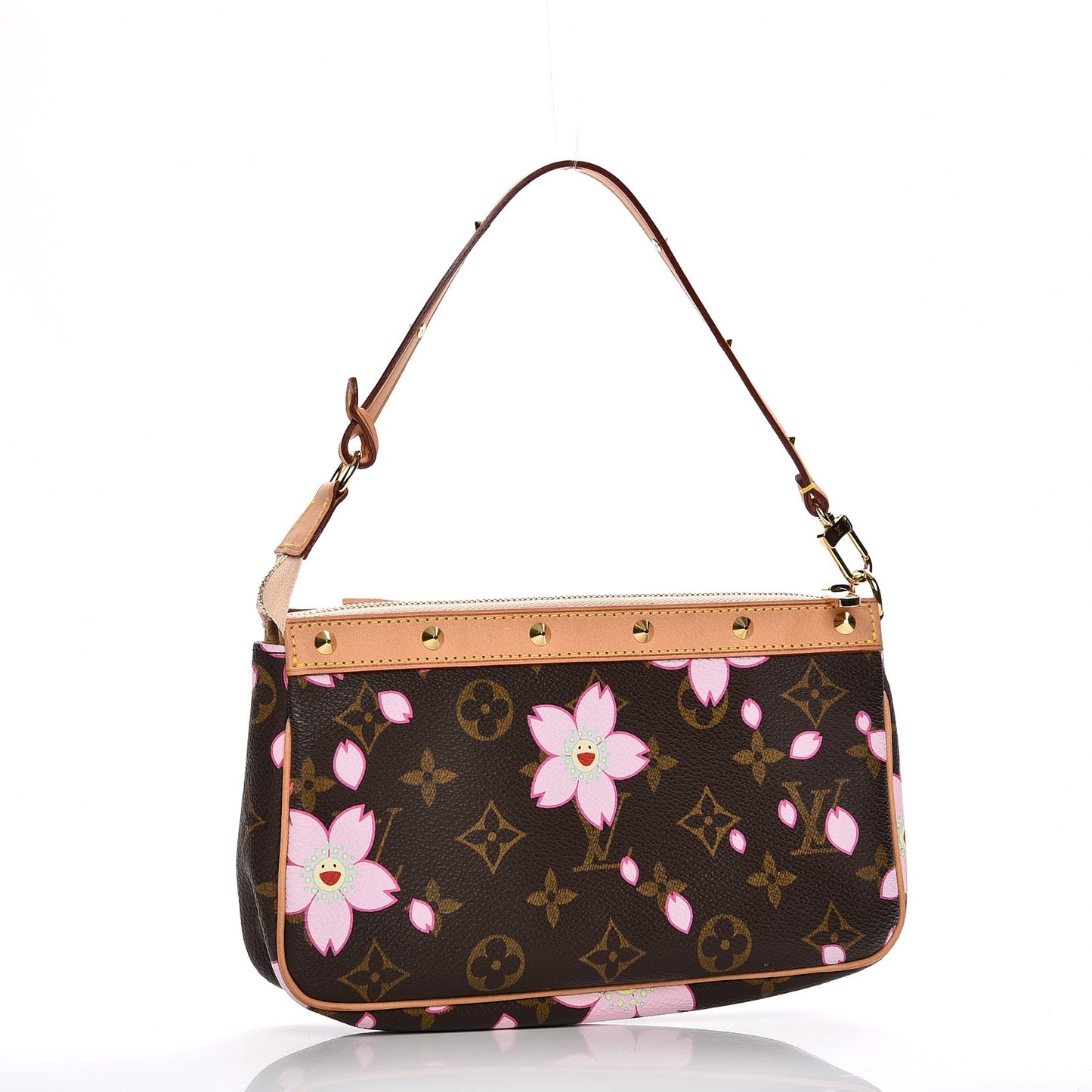 Monogram Cherry Blossom Pochette Accessories Brown