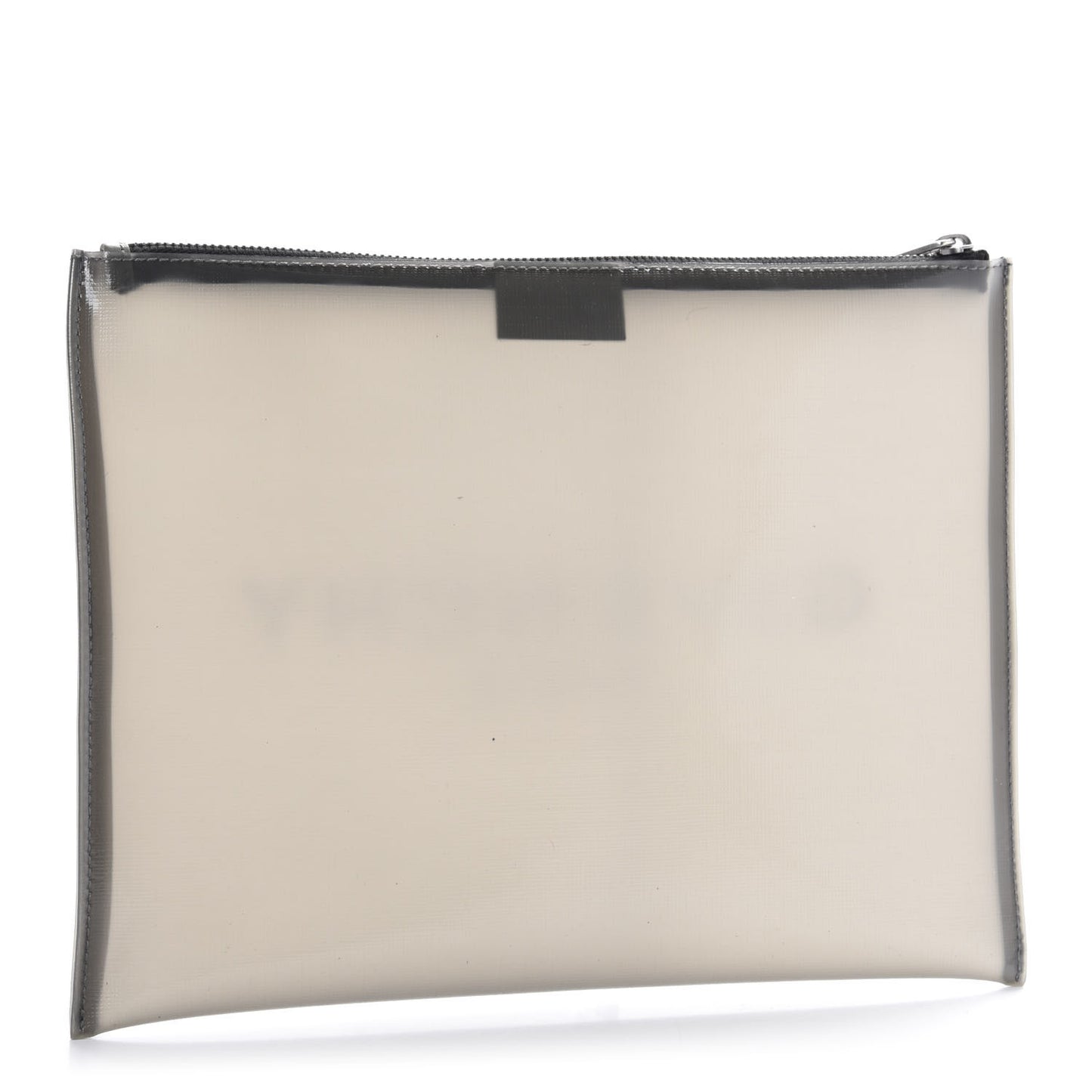 PVC Large Flat Logo Pouch Transparent