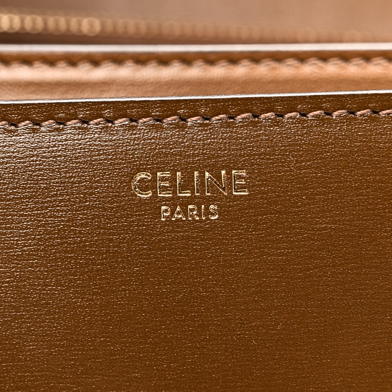 Celine Box Calfskin Medium Classic Box Flap Bag Camel 7 of 10