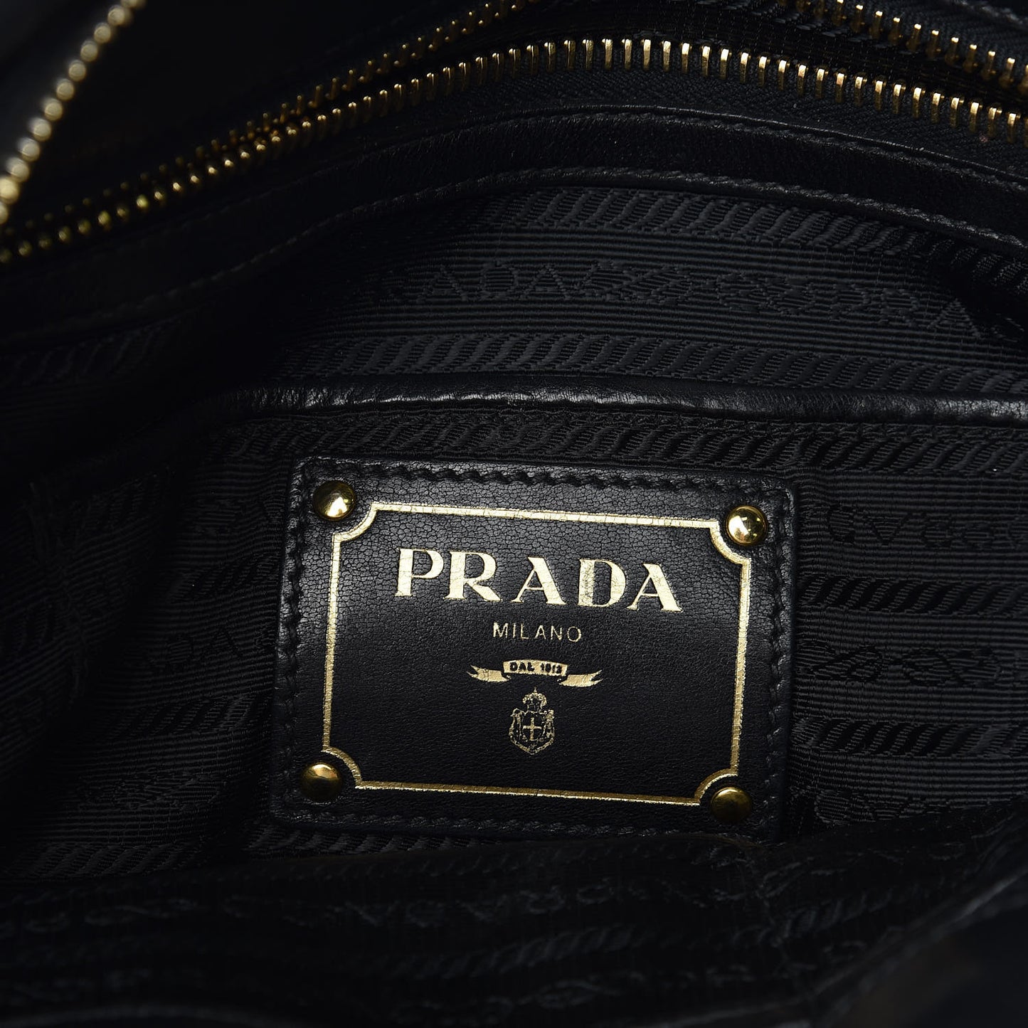 Nappa Gaufre Tote Black