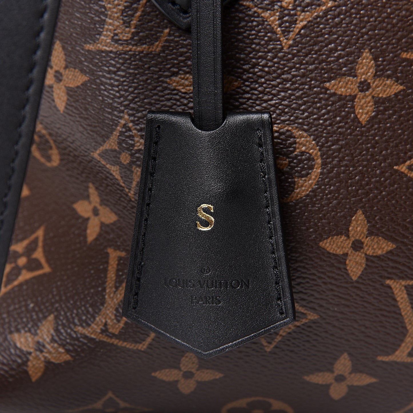 Monogram Flower Zipped Tote PM Black