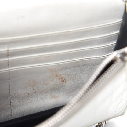 Saint Laurent Calfskin Crocodile Embossed Kate Monogram Tassel Chain Wallet Cremasoft 10 of 16