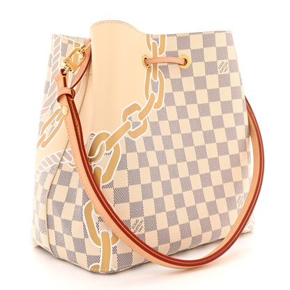 Louis Vuitton Damier Azur Nautical Neonoe MM 3 of 13