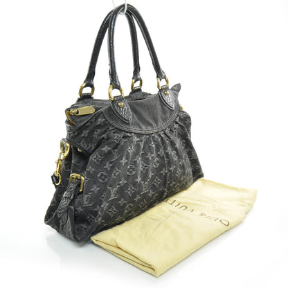 Louis Vuitton Denim Neo Cabby MM Black 3 of 9