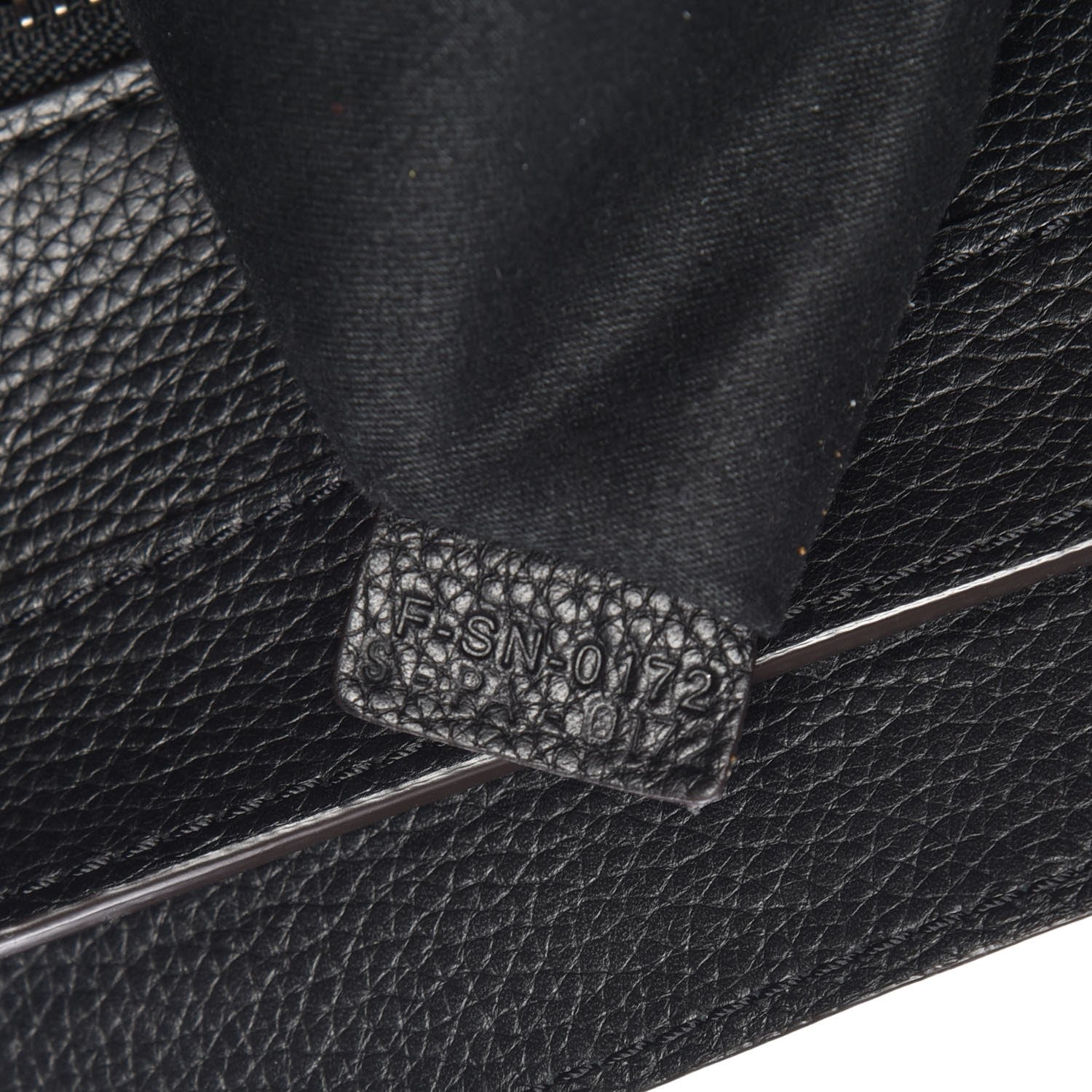 Celine Drummed Calfskin Mini Luggage Black 7 of 7