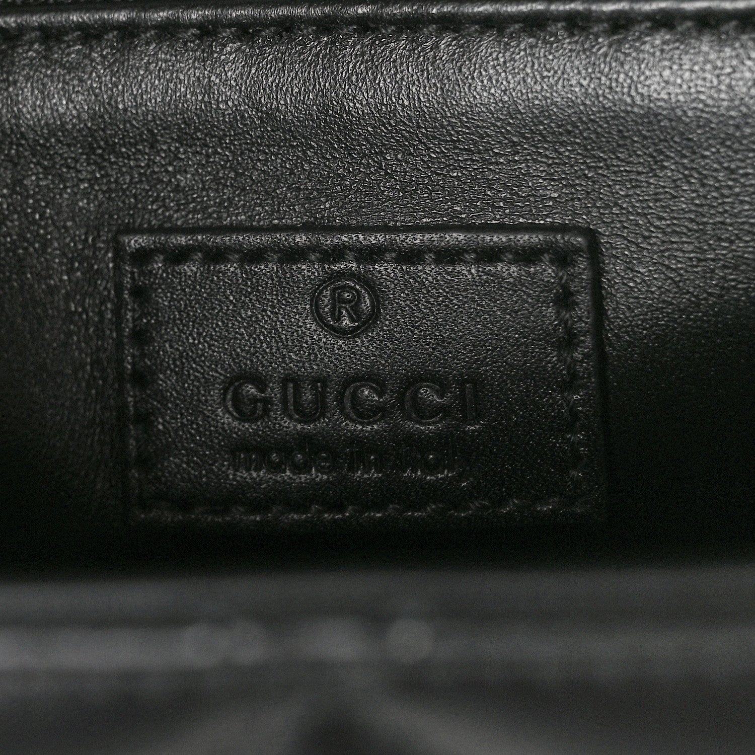 Gucci Calfskin Quilted Small Deco Shoulder Bag Black 5 of 7