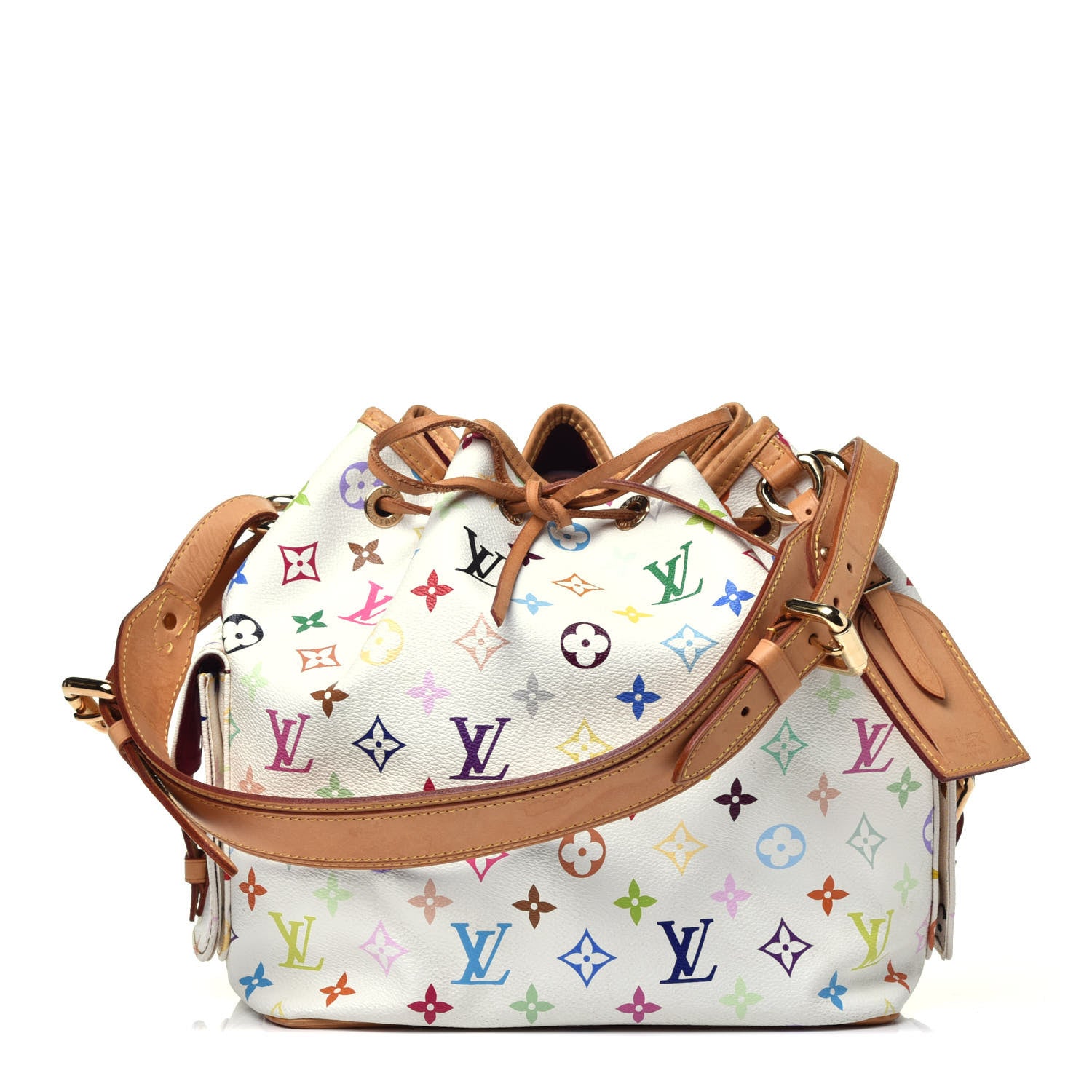 Louis Vuitton Monogram Multicolor Petit Noe White 1 of 8