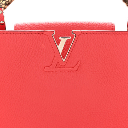 Louis Vuitton Taurillon Snakeskin Capucines BB Rubis 7 of 9