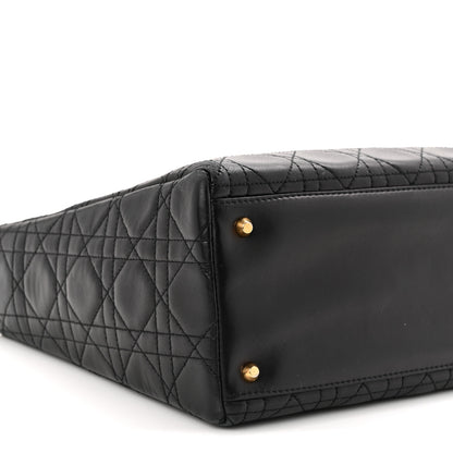 Christian Dior Lambskin Cannage Medium Lady Dior Black 8 of 9