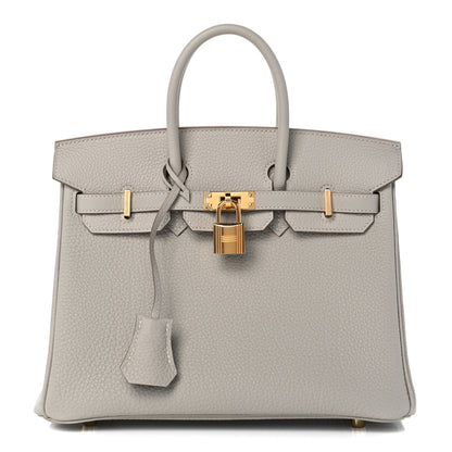 Hermes Togo Birkin 25 Gris Perle 1 of 10