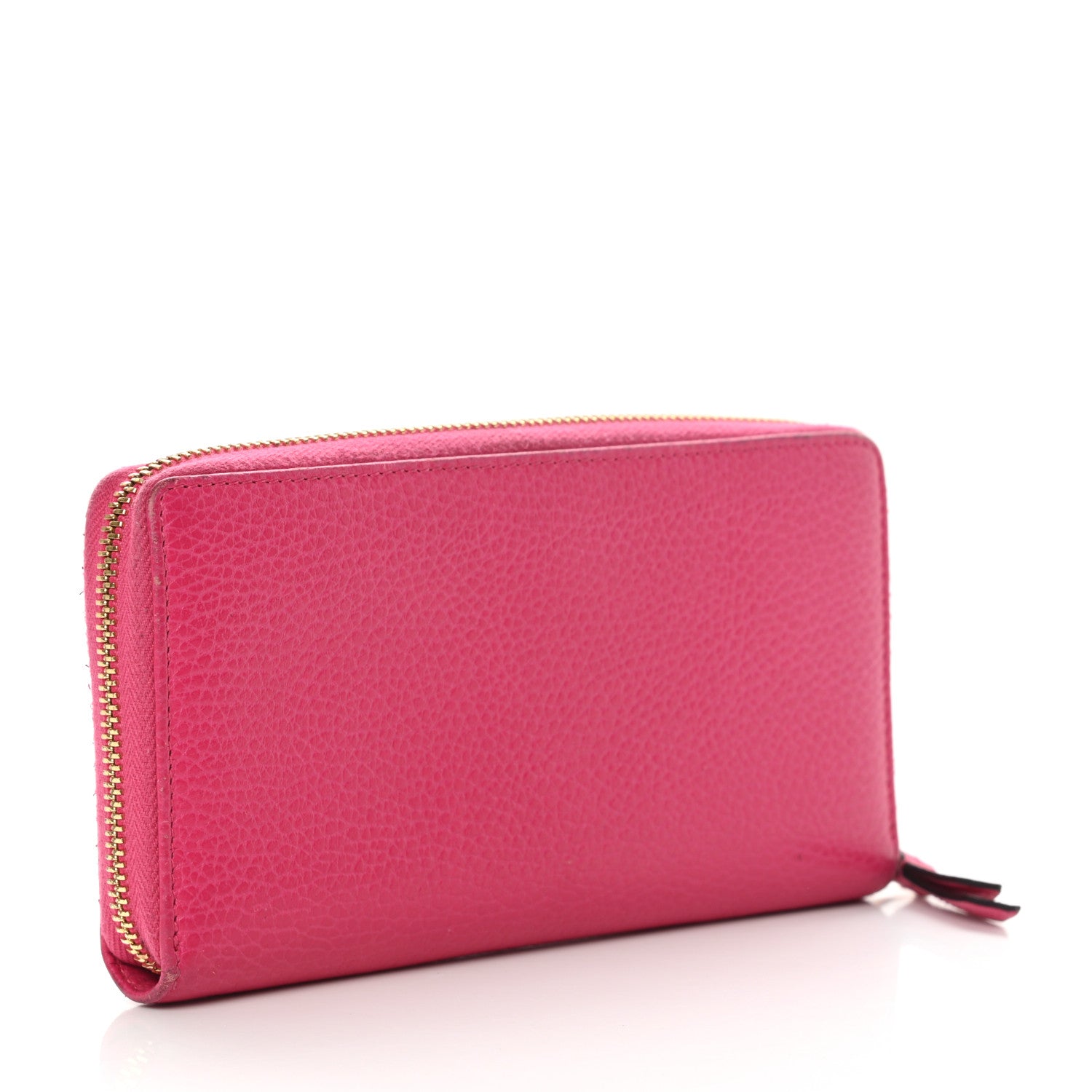 Gucci Dollar Calfskin GG Marmont Zip Around Wallet Box Pink 3 of 13