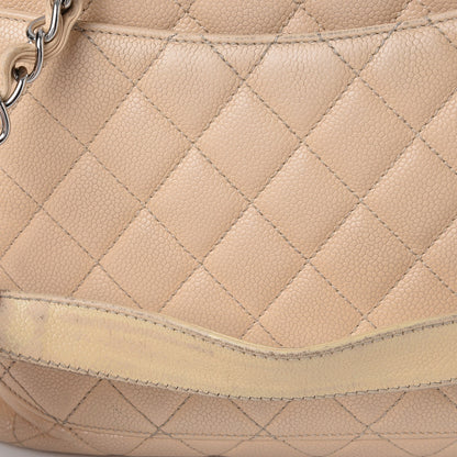 Chanel Caviar Quilted Grand Shopping Tote GST Beige Clair 27 of 33