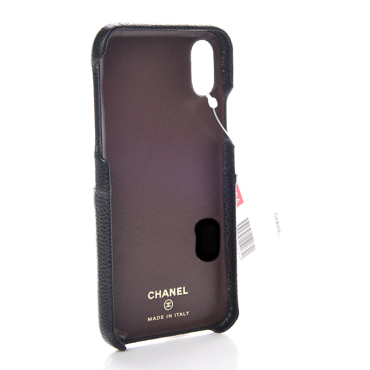 Caviar Quilted iPhone X Coco Tech Case Black