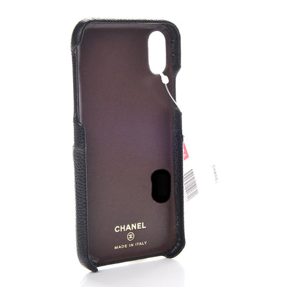 Chanel Caviar Quilted iPhone X Coco Tech Case Black 3 of 7