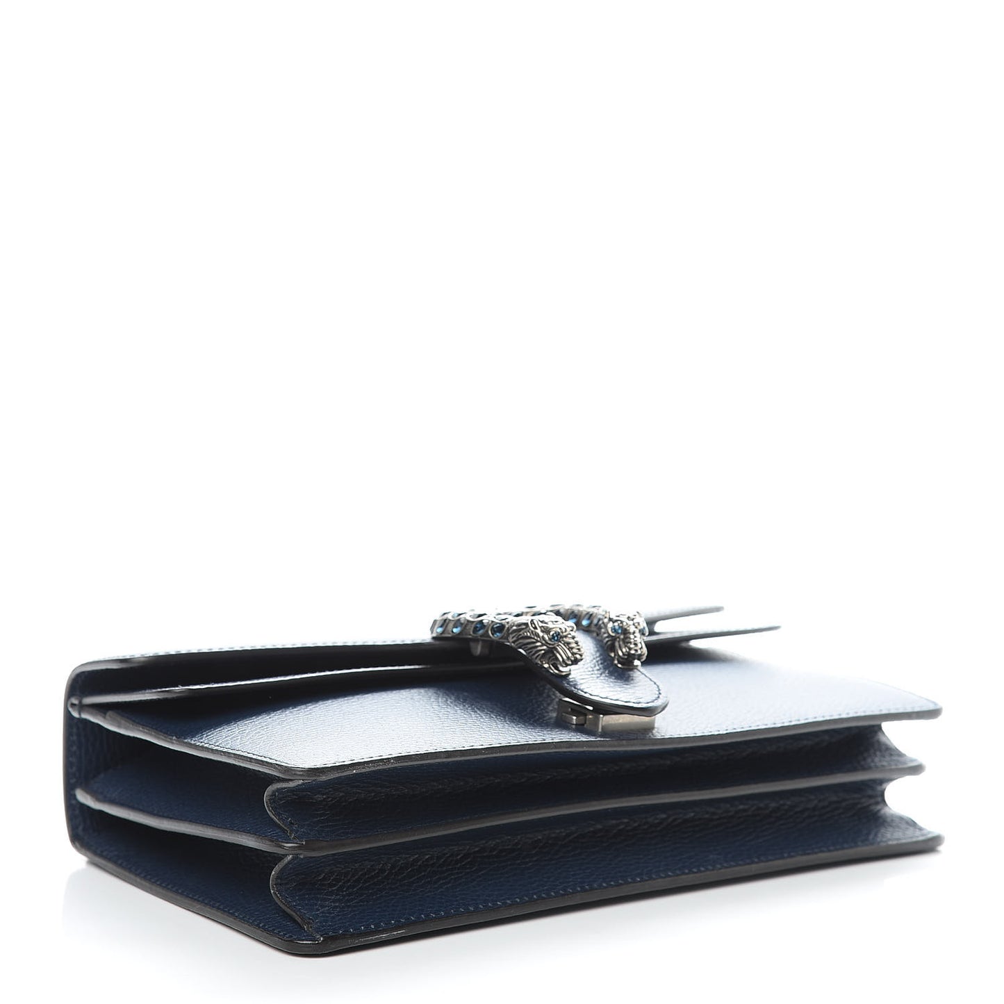 Dollar Calfskin Crystal Small Dionysus Shoulder Bag Blue Agata Montana Sapphire