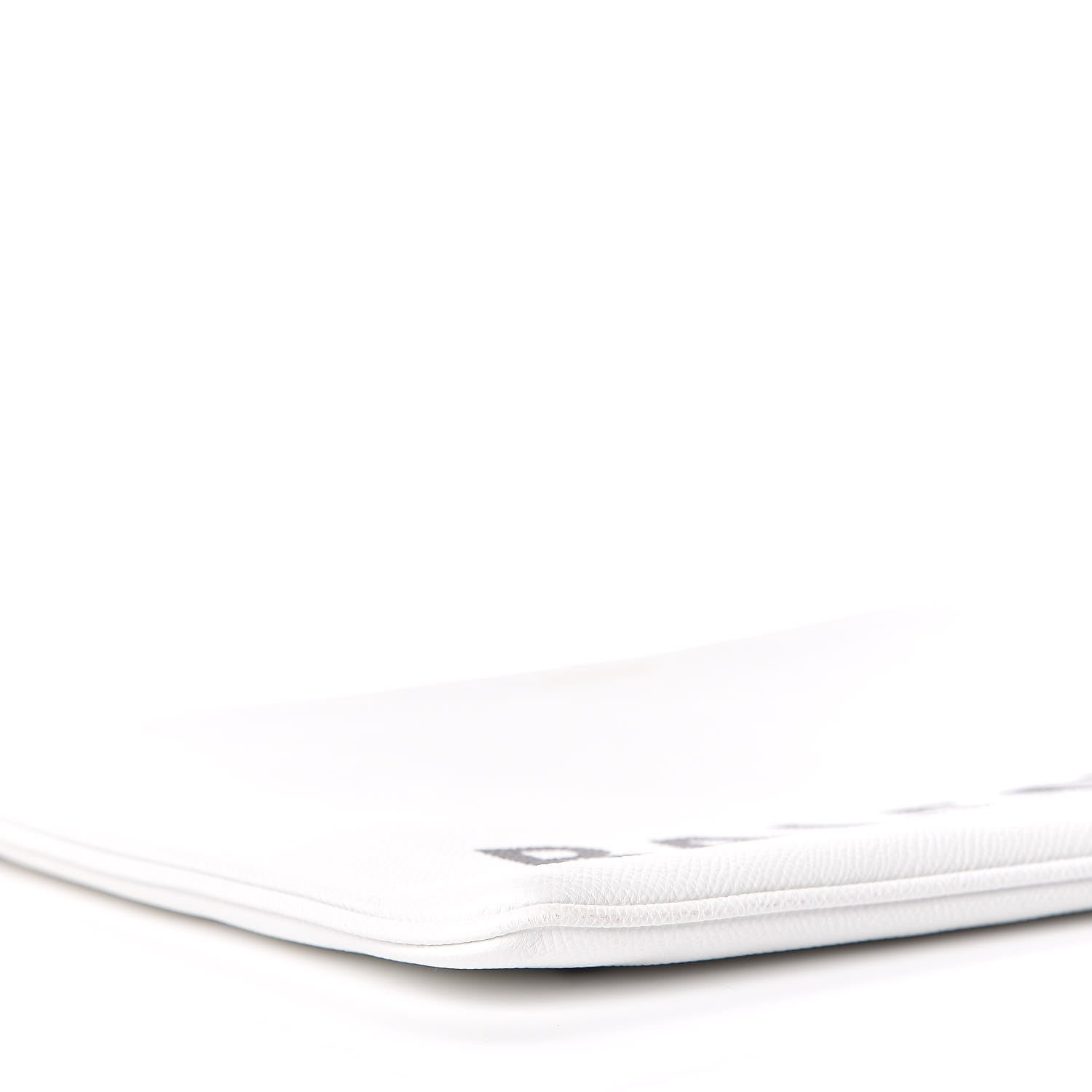 Balenciaga Signature Grained Calfskin Large Ville Zip Pouch White 10 of 11