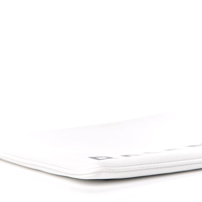 Balenciaga Signature Grained Calfskin Large Ville Zip Pouch White 10 of 11