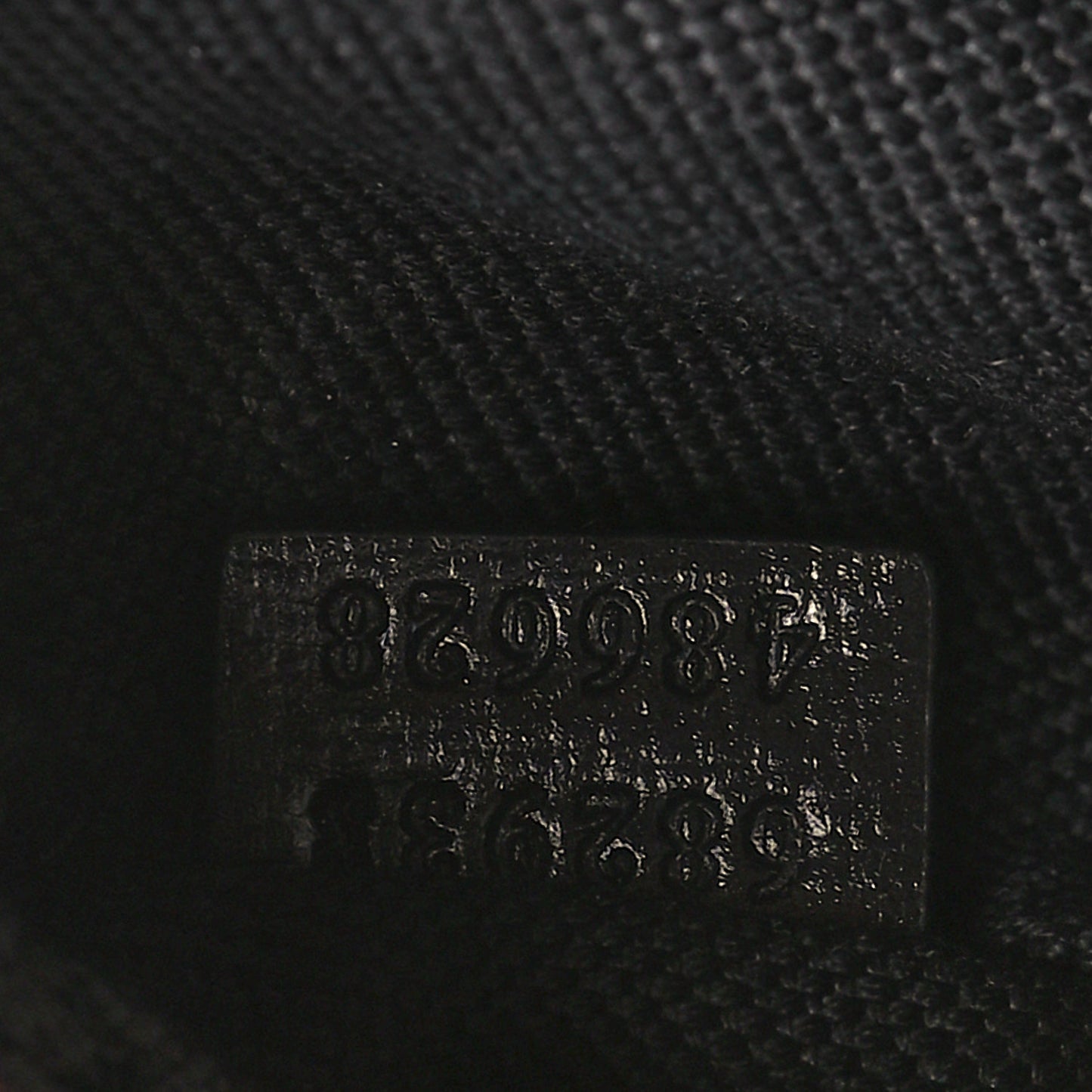 GG Supreme Monogram Textured Calfskin Retro Interlocking G Belt Bag Black