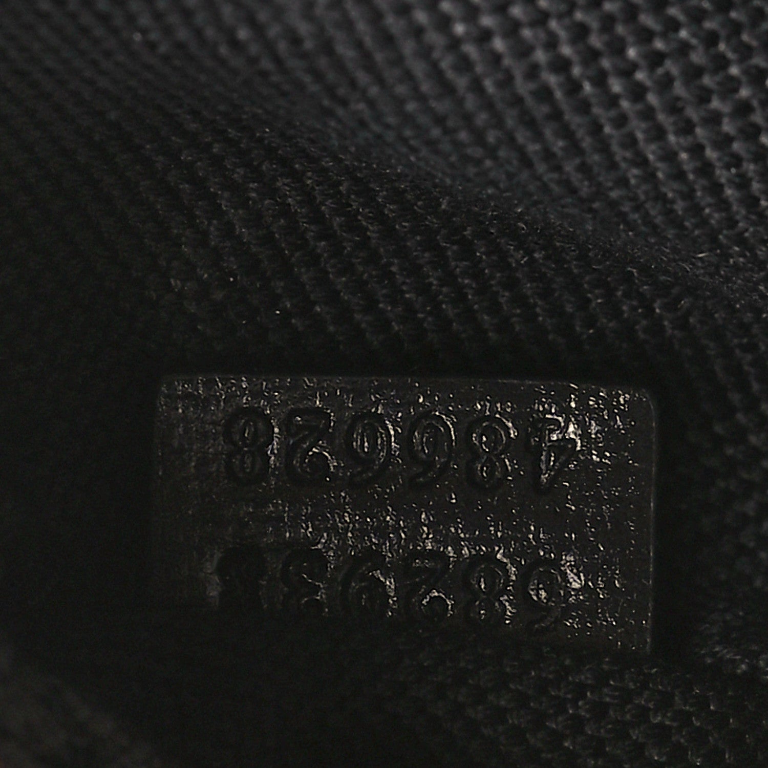 Gucci GG Supreme Monogram Textured Calfskin Retro Interlocking G Belt Bag Black 7 of 9