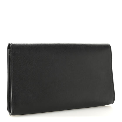 Saint Laurent Calfskin Monogram Large Belle De Jour Clutch Black 3 of 11