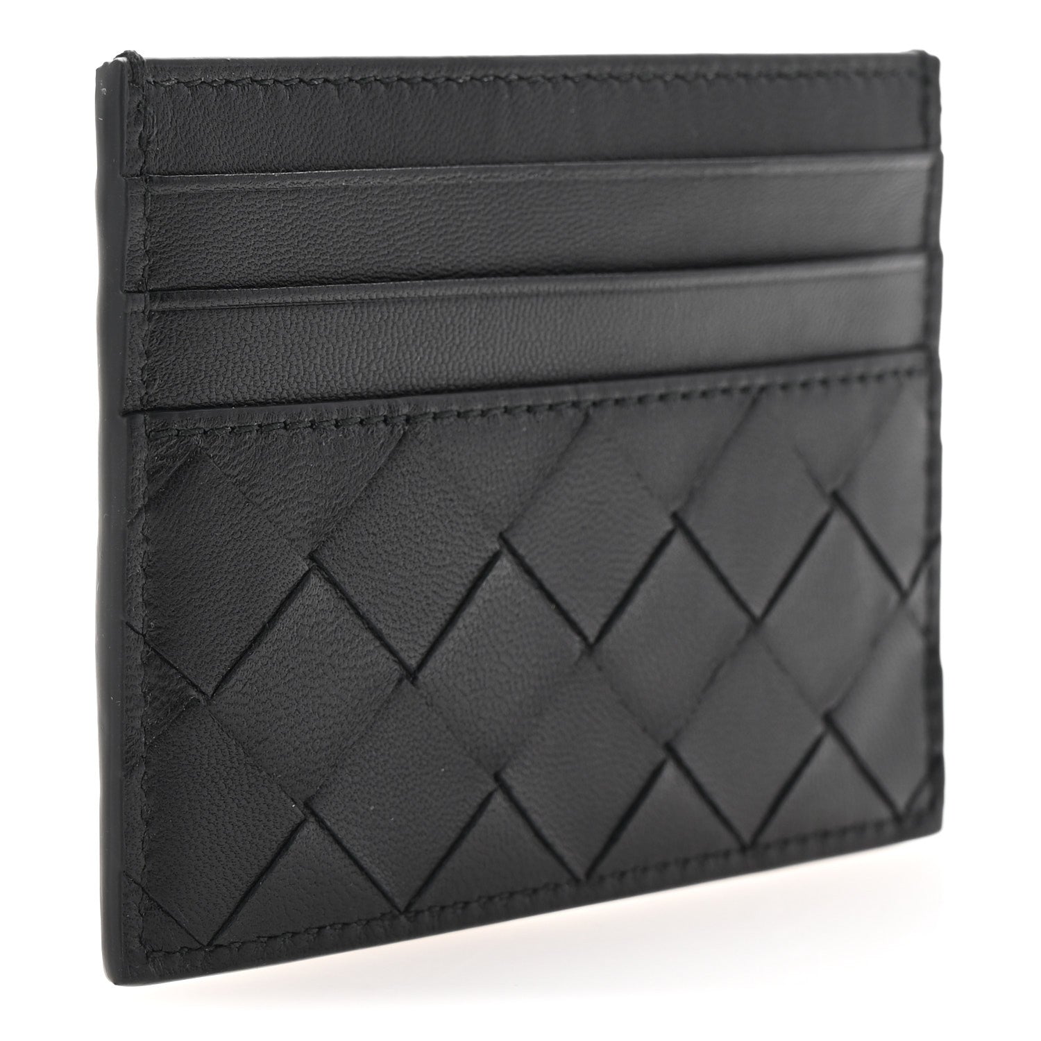 Bottega Veneta Nappa Intrecciato Card Holder Black 3 of 7