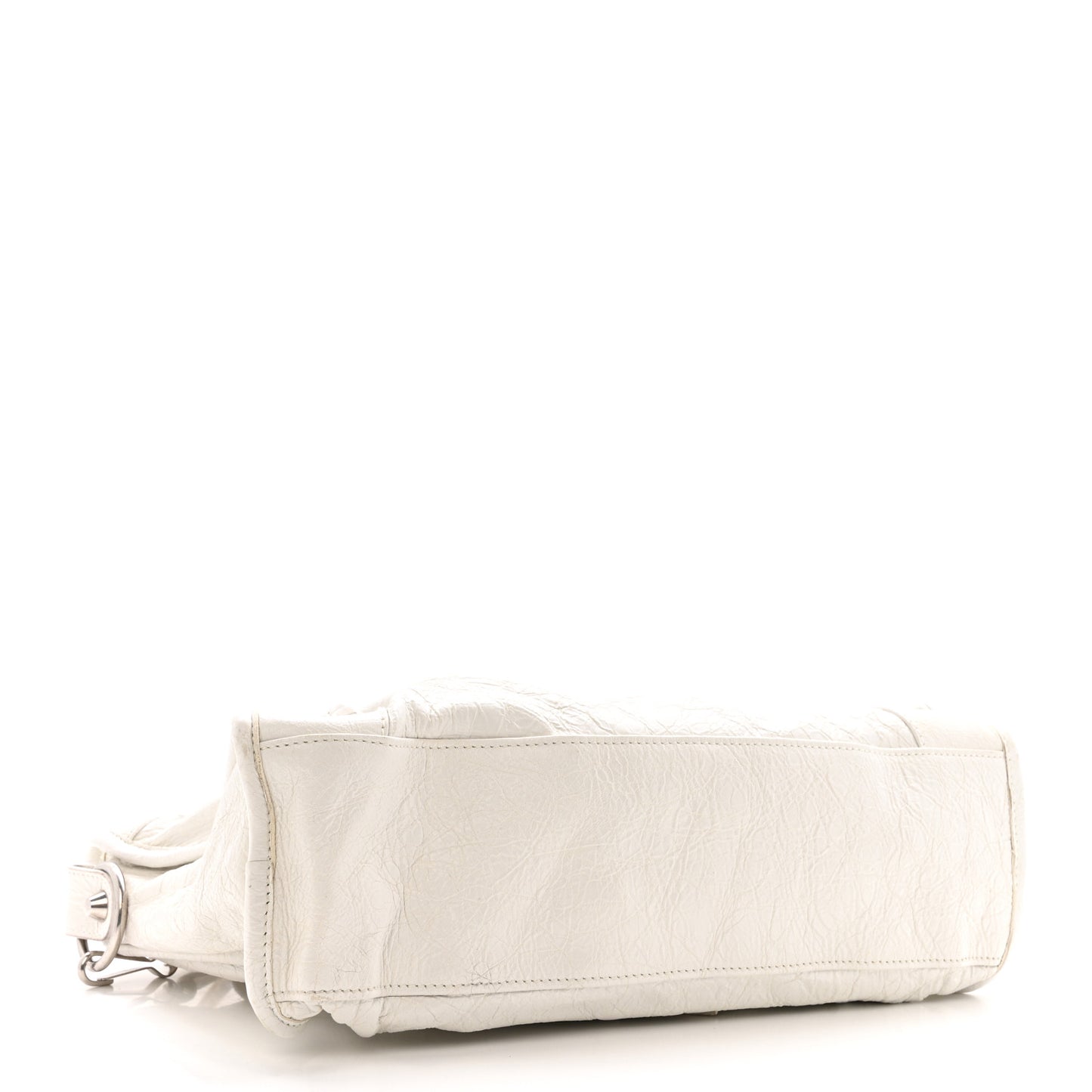 Agneau Arena Silver Hardware Small Le City Optic White