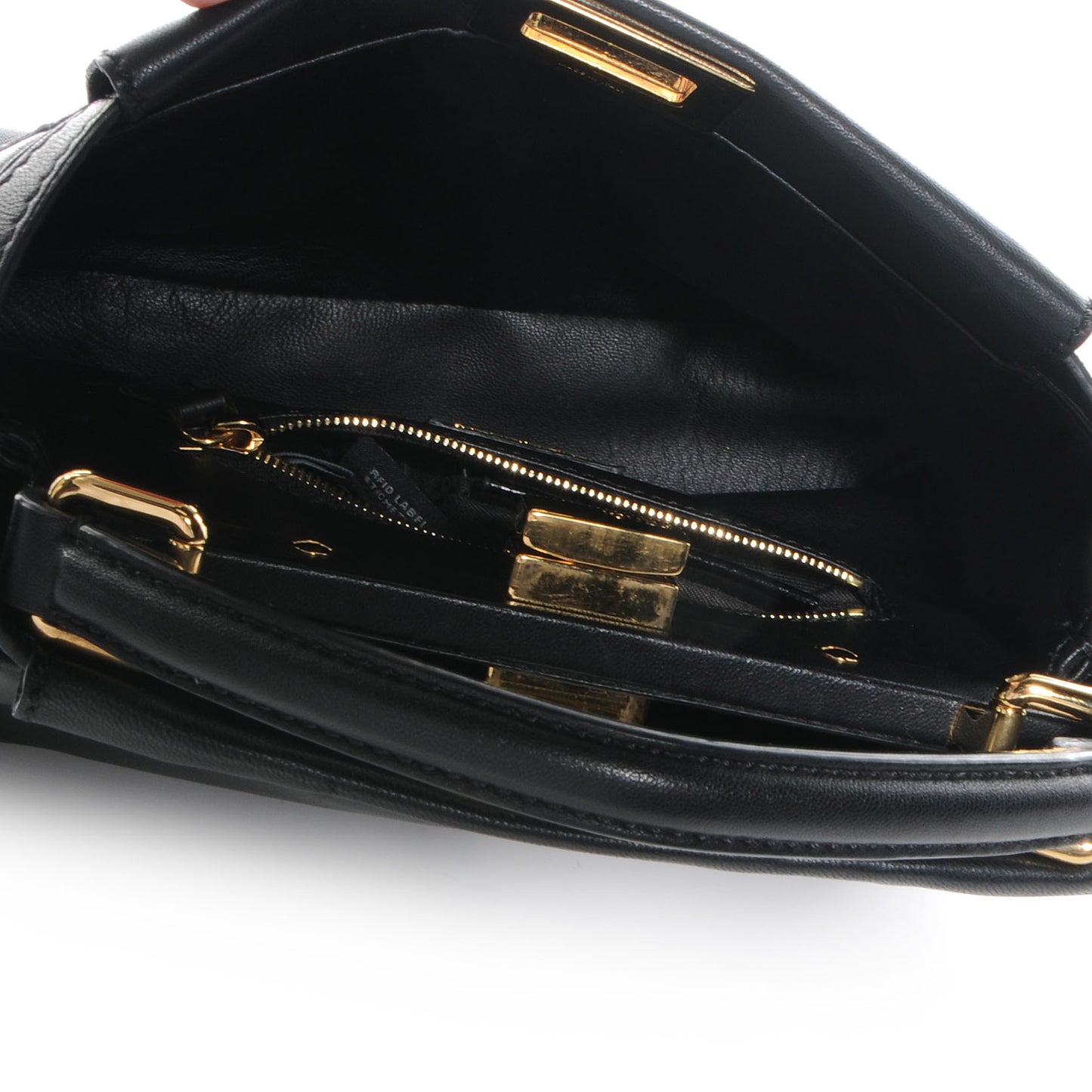 Nappa Mini Peekaboo Iconic Satchel Black