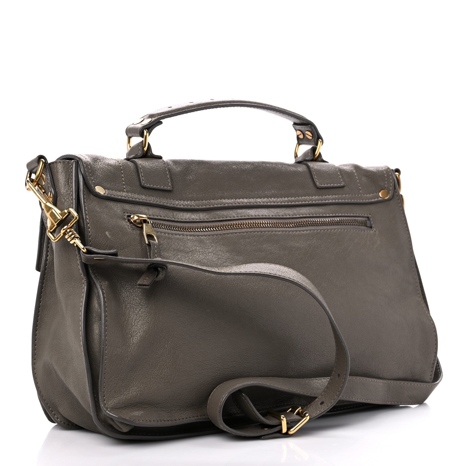 Proenza Schouler Lambskin Medium PS1 Satchel Smoke 3 of 12