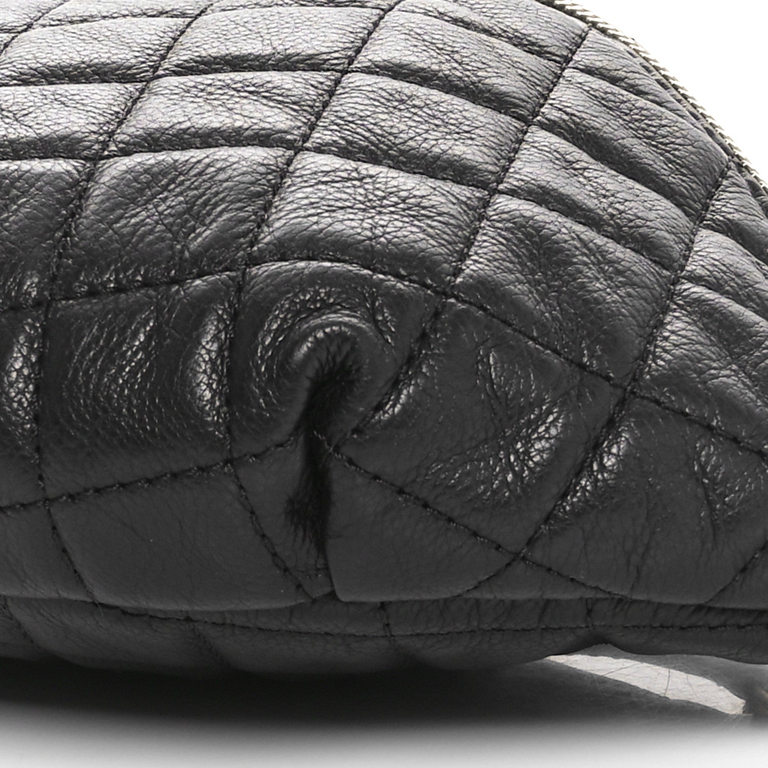 Chanel Calfskin Quilted Banane Waist Bag Fanny Pack Black 10 of 10