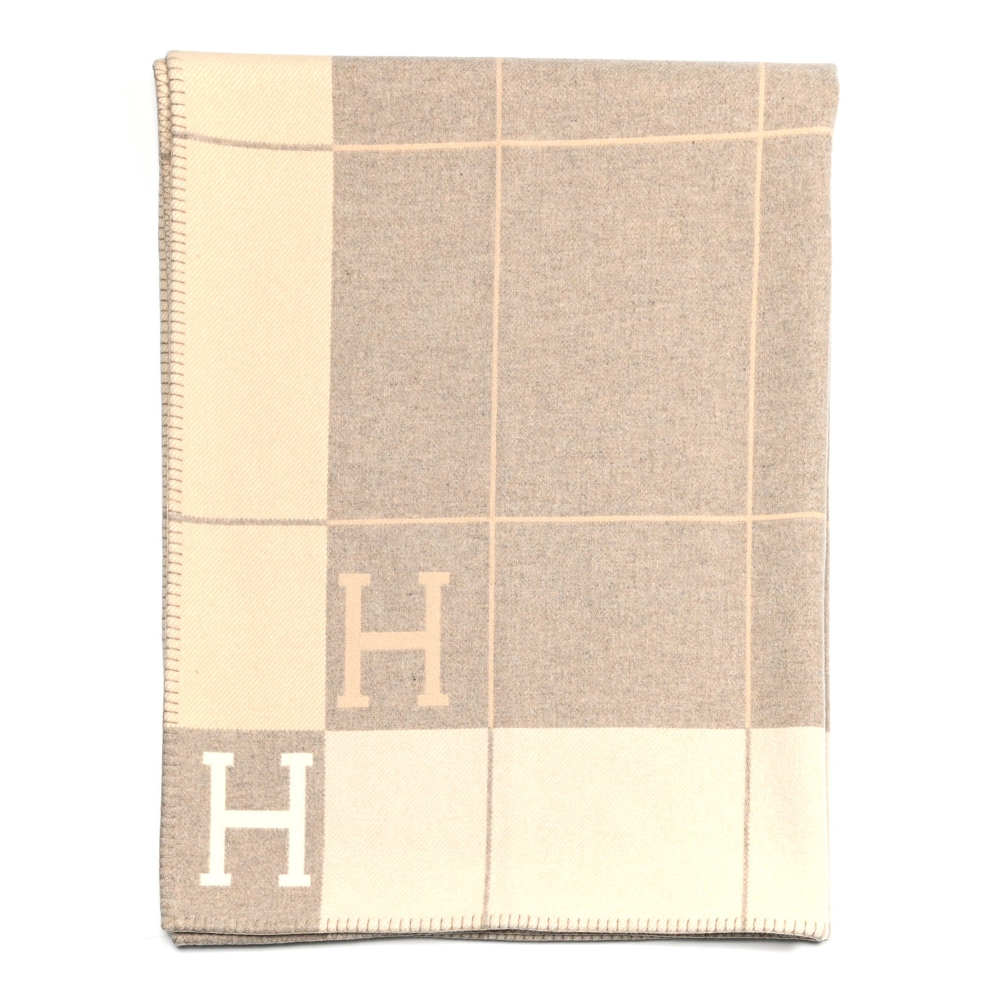 Wool Cashmere Avalon III Blanket Coco Camomille