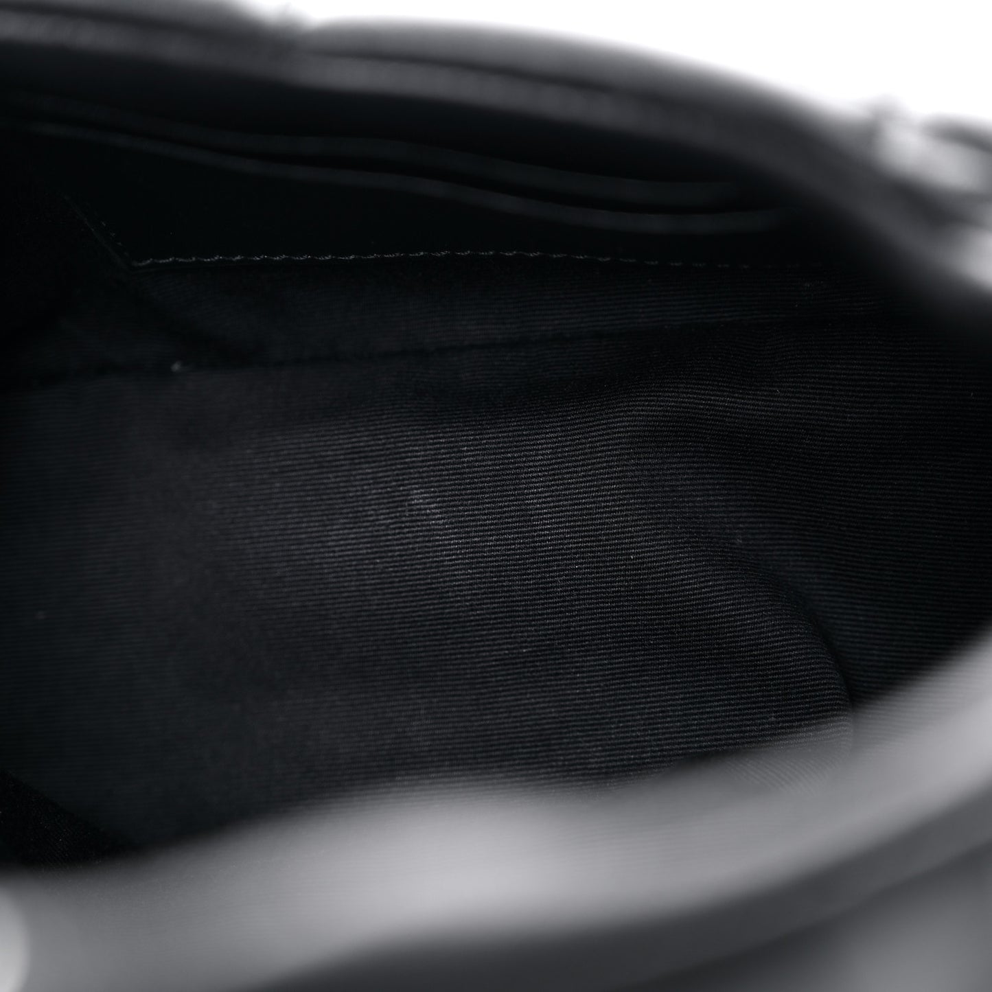 Calfskin Quilted Toy Loulou Puffer Monogram Monochrome Chain Satchel Black