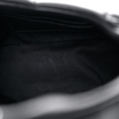 Saint Laurent Calfskin Quilted Toy Loulou Puffer Monogram Monochrome Chain Satchel Black 15 of 19