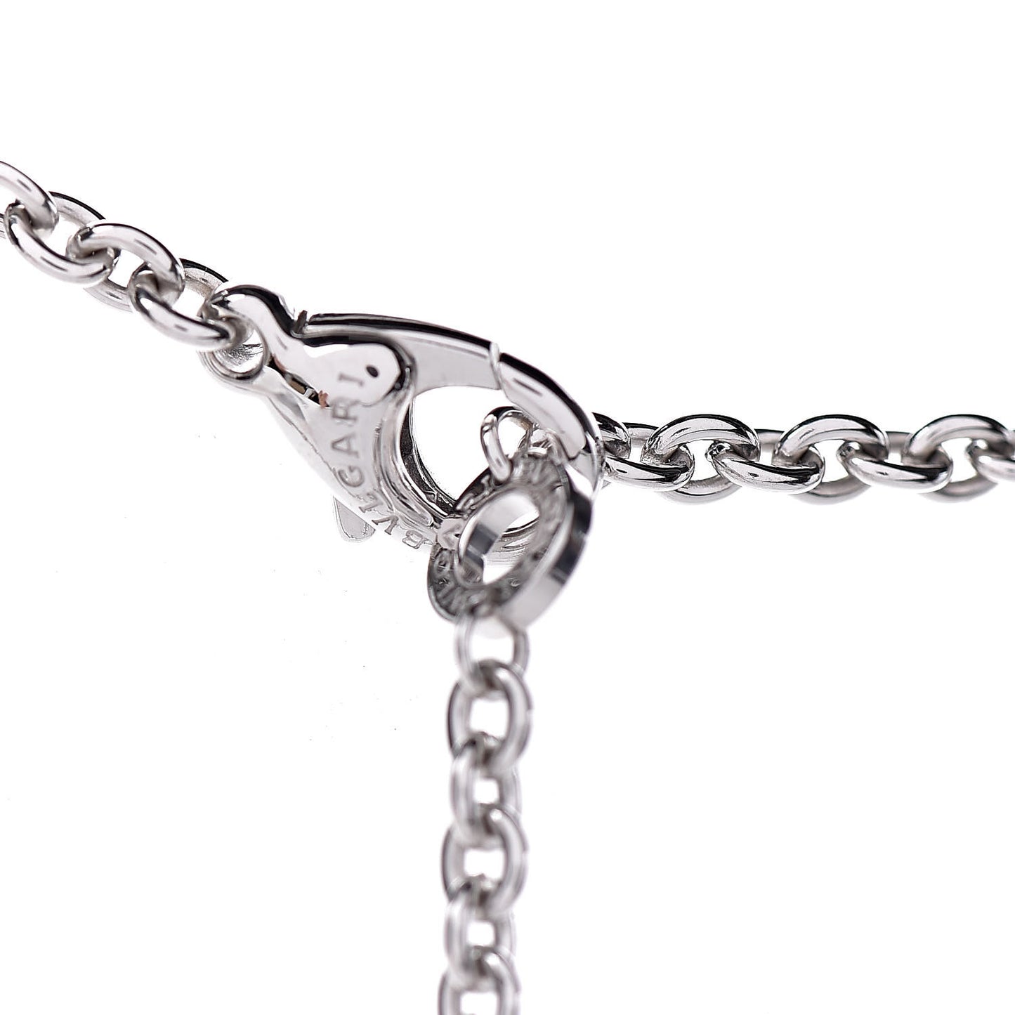 18K White Gold Black Onyx Sautoir Pendant Necklace
