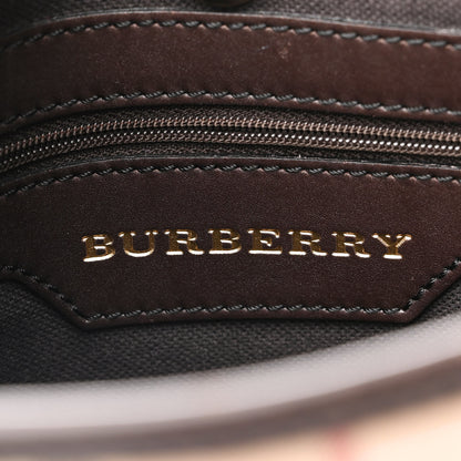 Burberry Haymarket Check Small Onslow Tote Chocolate 6 of 11
