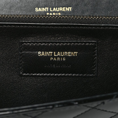 Saint Laurent Lambskin Patent Quilted Mini Gaby Satchel Black 6 of 10