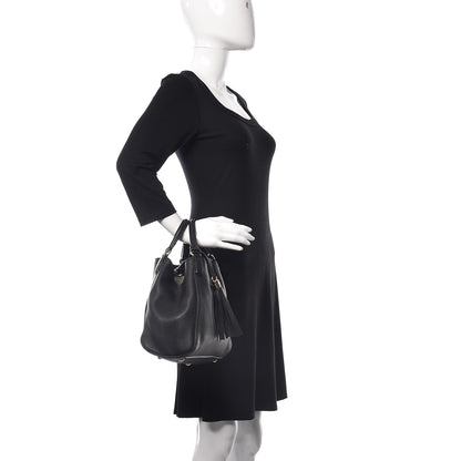 Gucci Pebbled Calfskin Small Soho Shoulder Bag Black 2 of 13