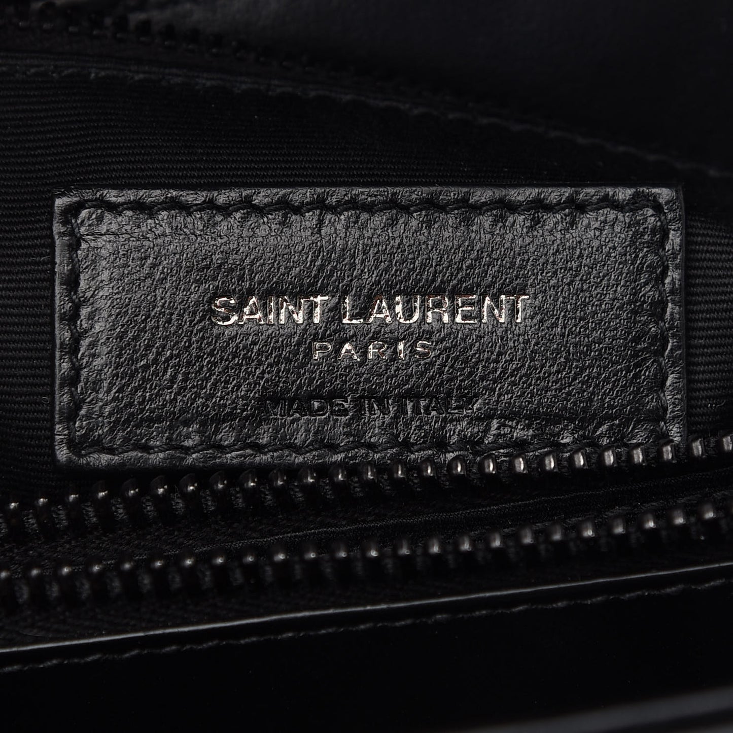 Calfskin Y Quilted Monogram Medium Loulou Chain Satchel Black