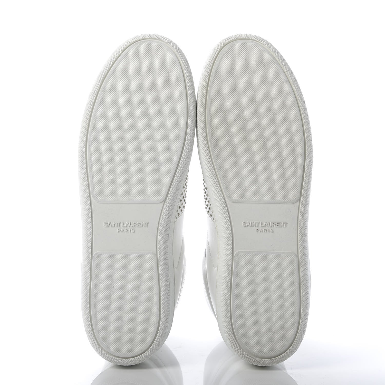 Saint Laurent Nappa Wolly High Top Sneakers 37.5 Optique White 5 of 9