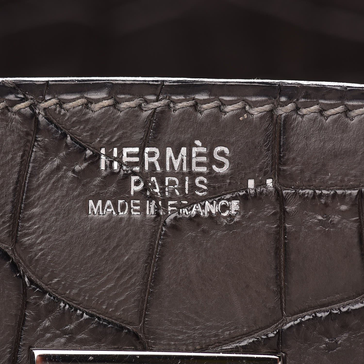 Hermes Matte Niloticus Crocodile Birkin 30 Gris Elephant 11 of 45