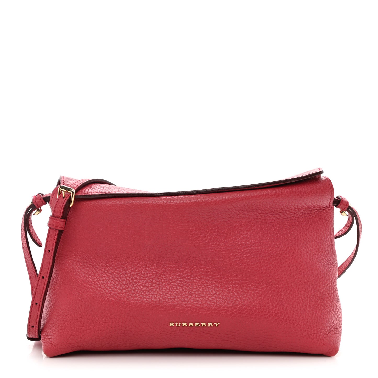 London Grainy Calfskin Small Leah Pink Azalea