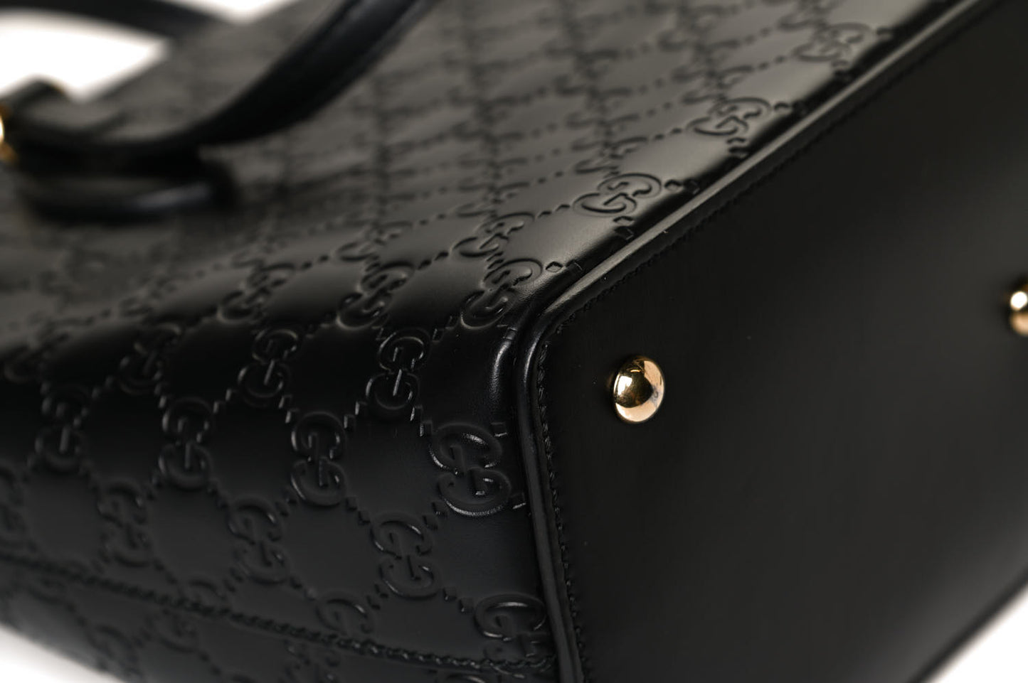 Guccissima Linea A Foldover Tote Black