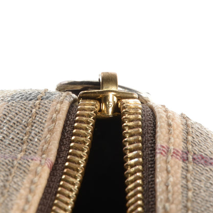 Burberry Haymarket Check Small Chester Bowling Bag Chocolate 8 of 8